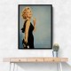 Less Perfection More Champagne Vintage Glamour Wall Art