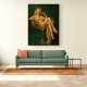 The Golden Champagne Girl Wall Art
