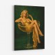 The Golden Champagne Girl Wall Art