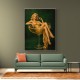 The Golden Champagne Girl Wall Art