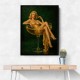 The Golden Champagne Girl Wall Art