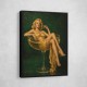 The Golden Champagne Girl Wall Art