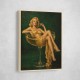 The Golden Champagne Girl Wall Art