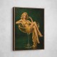 The Golden Champagne Girl Wall Art