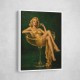The Golden Champagne Girl Wall Art