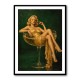 The Golden Champagne Girl Wall Art