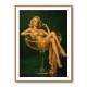 The Golden Champagne Girl Wall Art