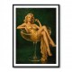 The Golden Champagne Girl Wall Art