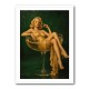 The Golden Champagne Girl Wall Art