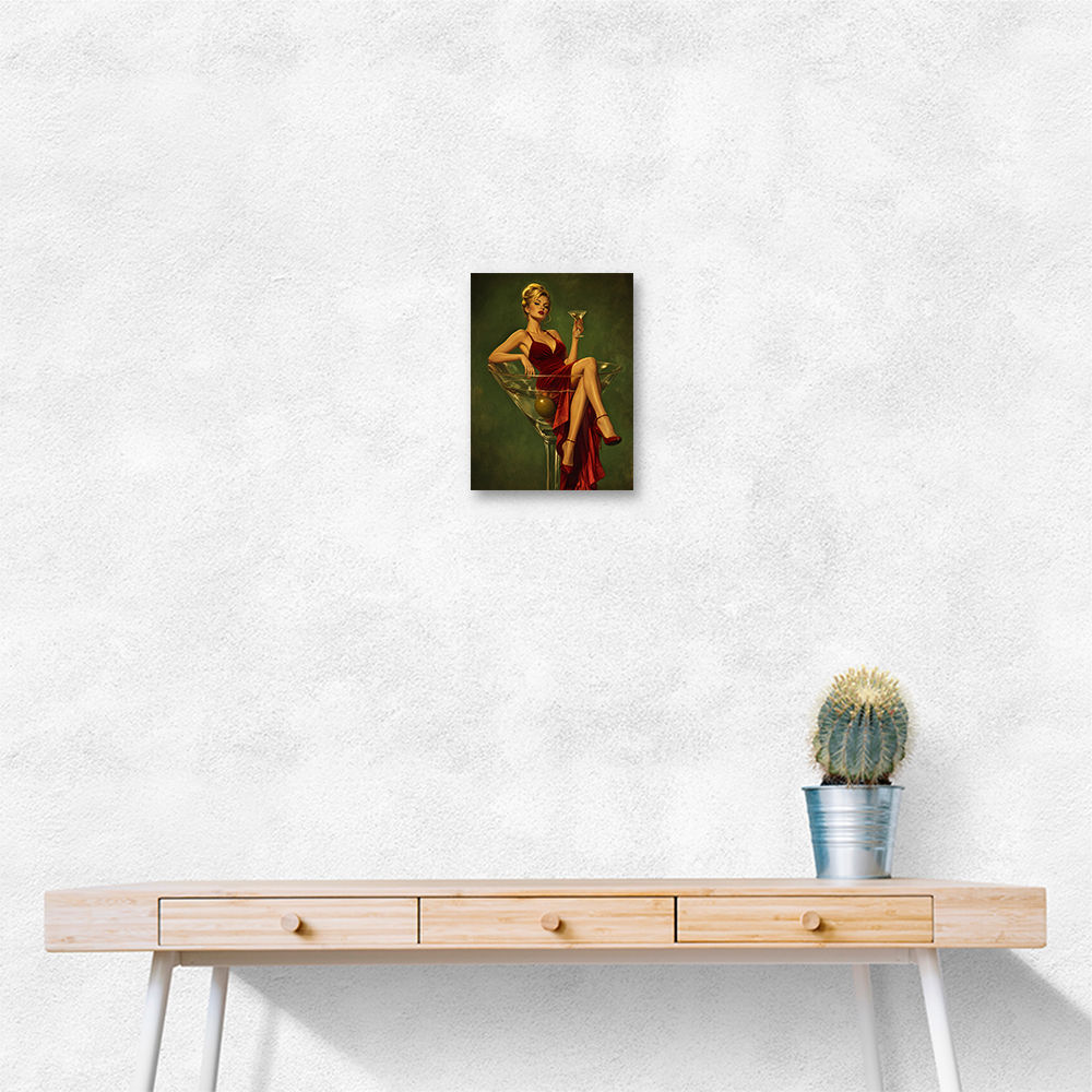 The Martini Muse Wall Art