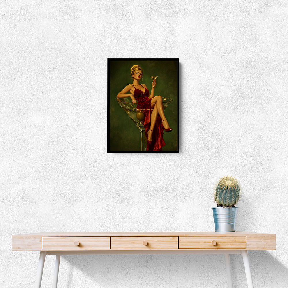 The Martini Muse Wall Art
