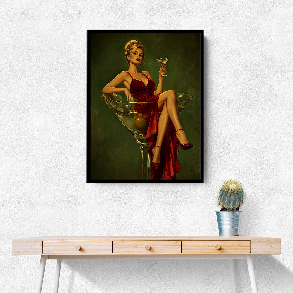 The Martini Muse Wall Art
