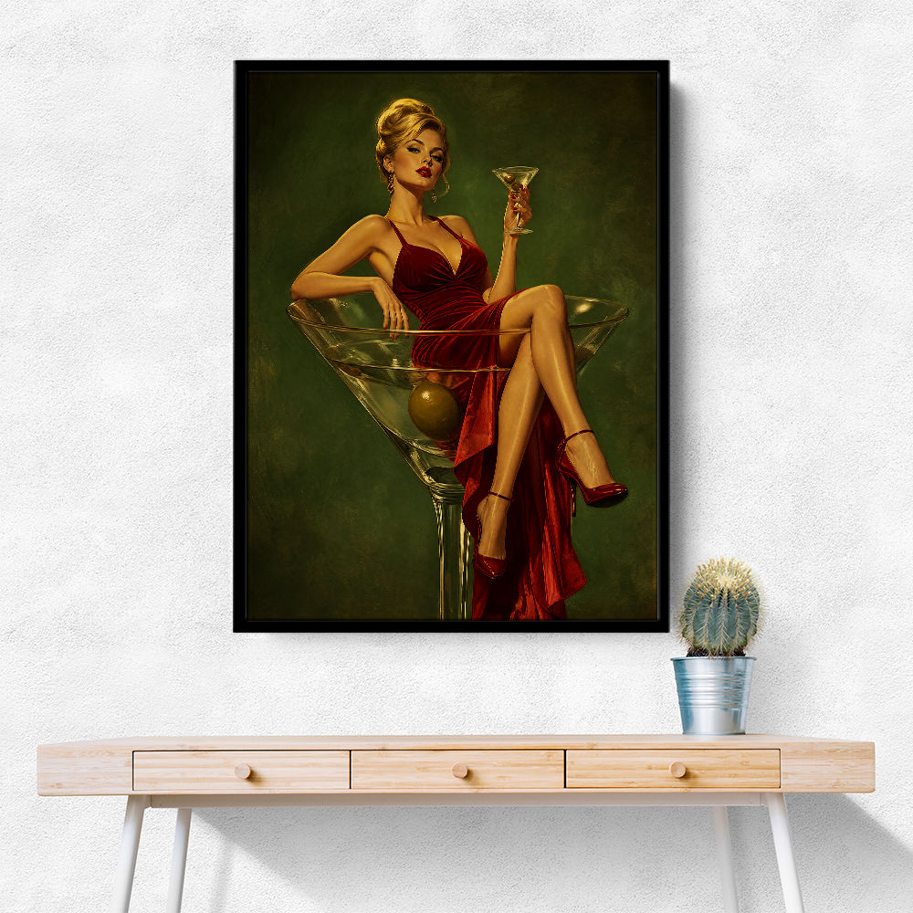 The Martini Muse Wall Art