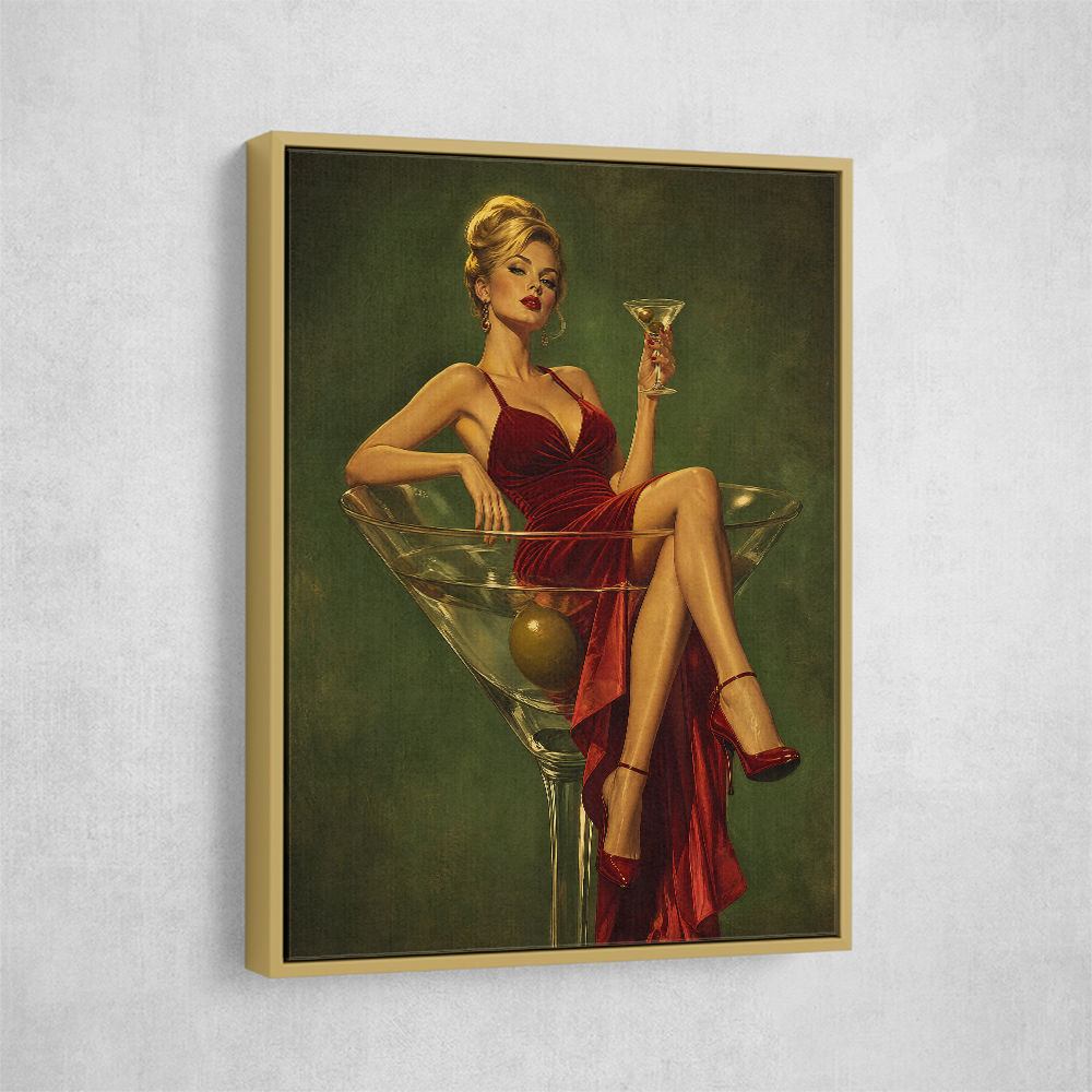 The Martini Muse Wall Art