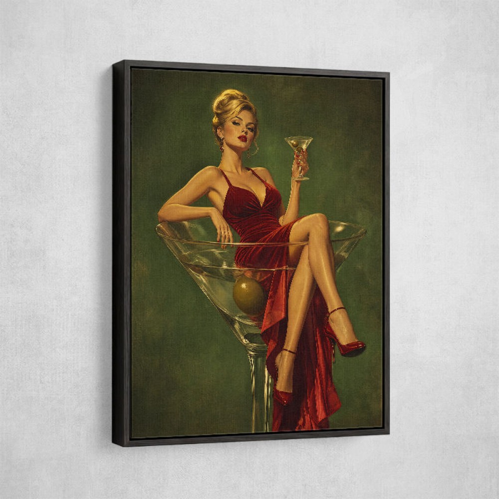 The Martini Muse Wall Art
