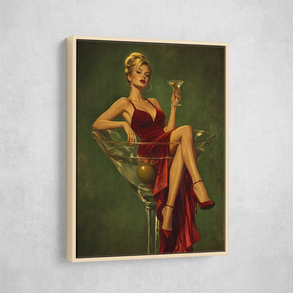 The Martini Muse Wall Art