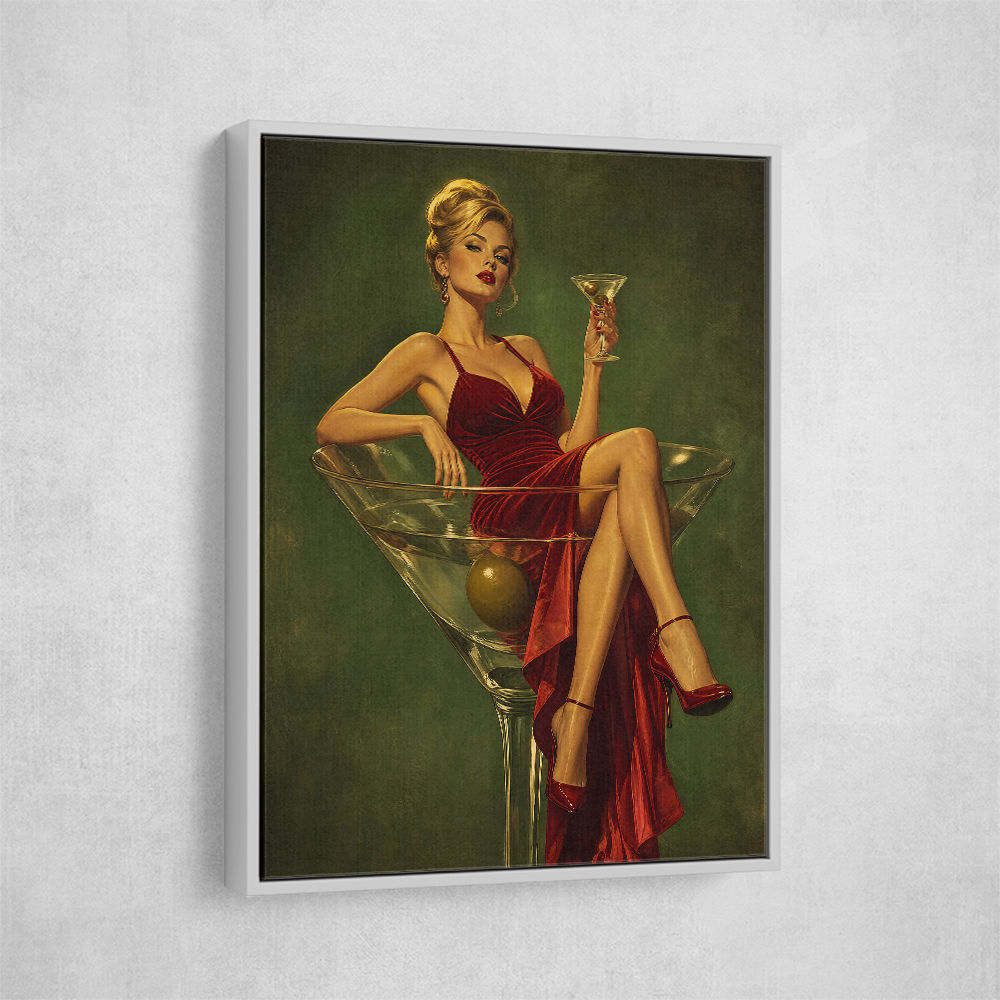 The Martini Muse Wall Art