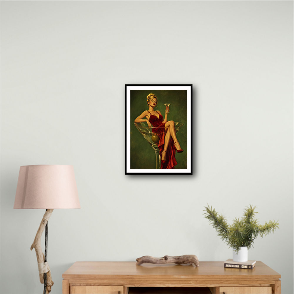 The Martini Muse Wall Art