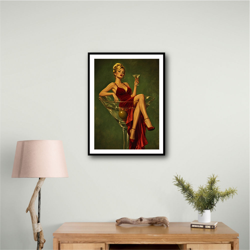 The Martini Muse Wall Art