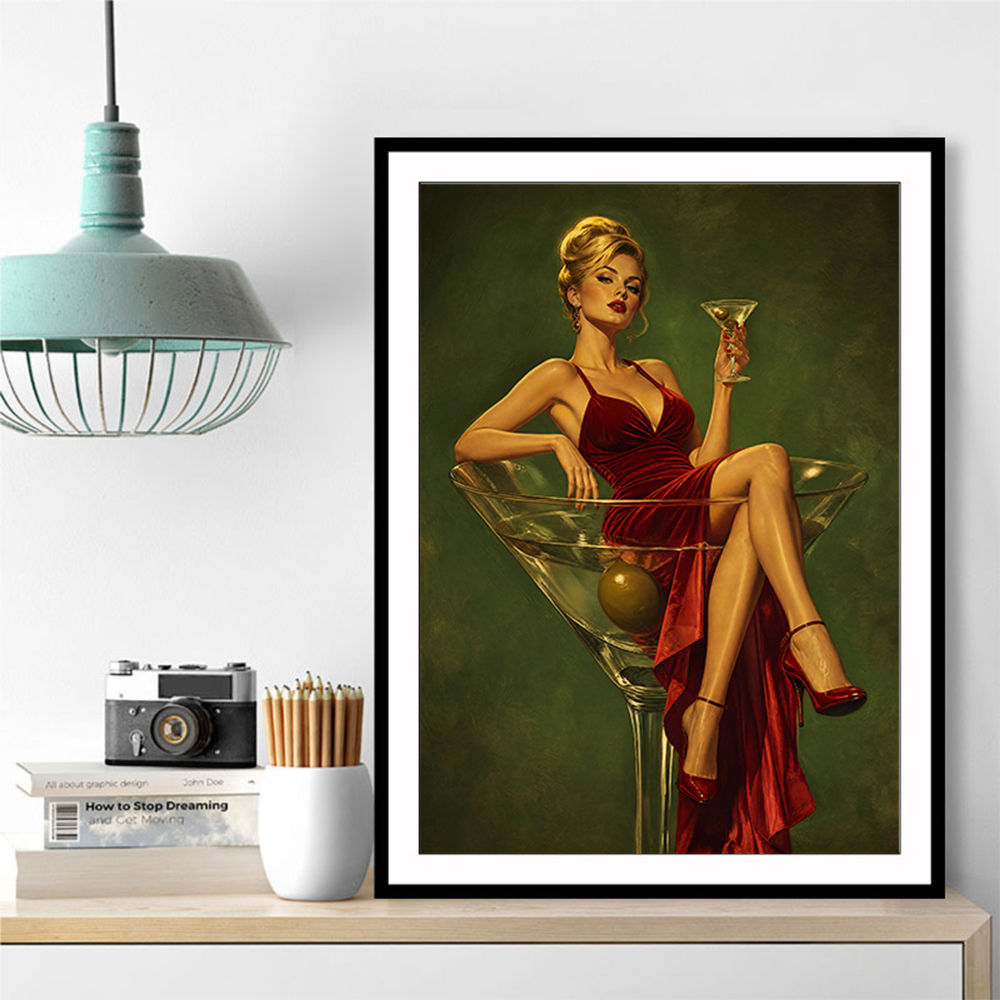 The Martini Muse Wall Art