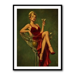 The Martini Muse Wall Art