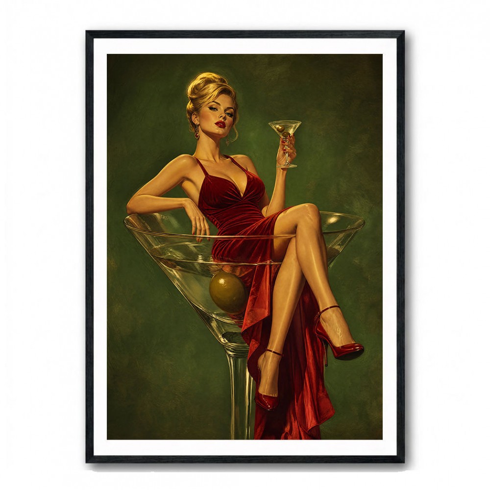 The Martini Muse Wall Art