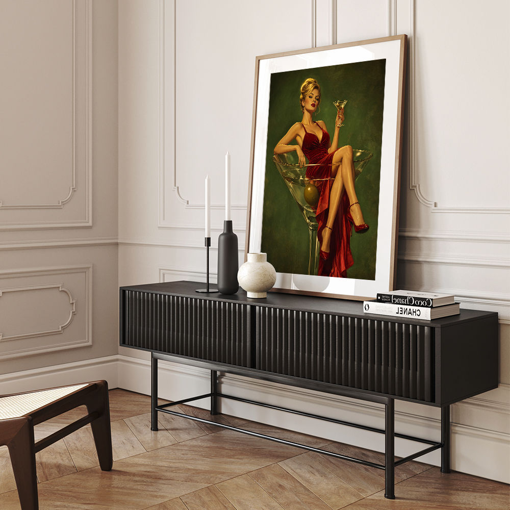 The Martini Muse Wall Art