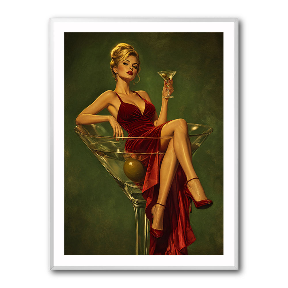 The Martini Muse Wall Art