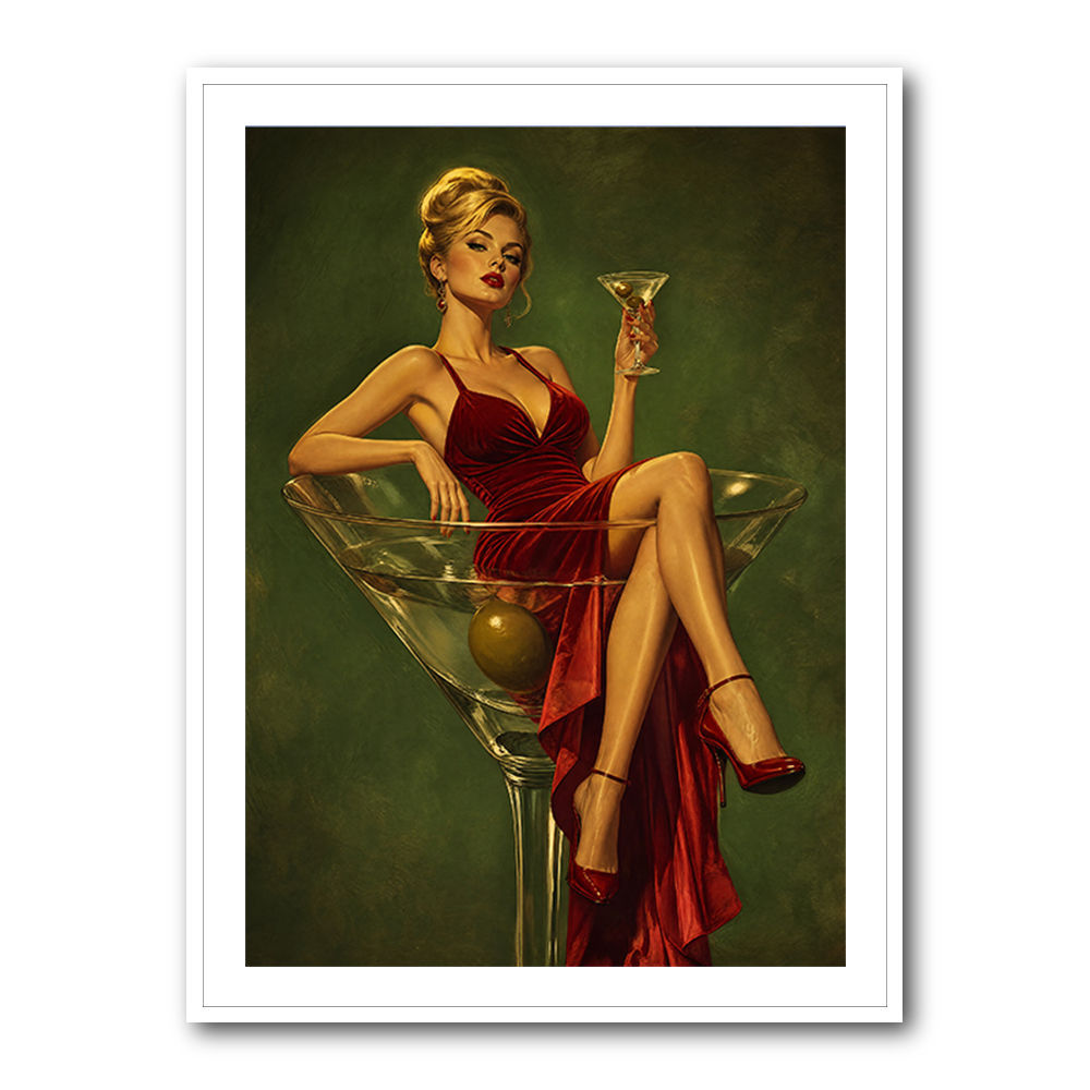 The Martini Muse Wall Art