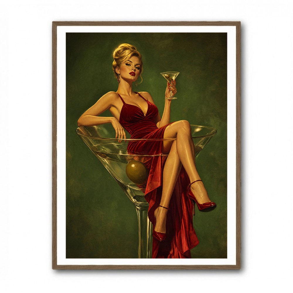 The Martini Muse Wall Art