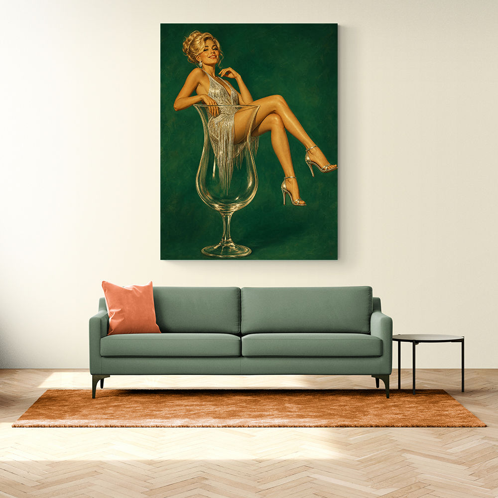 Fizz, Fringe & Fabulous – Vintage Glamour Wall Art