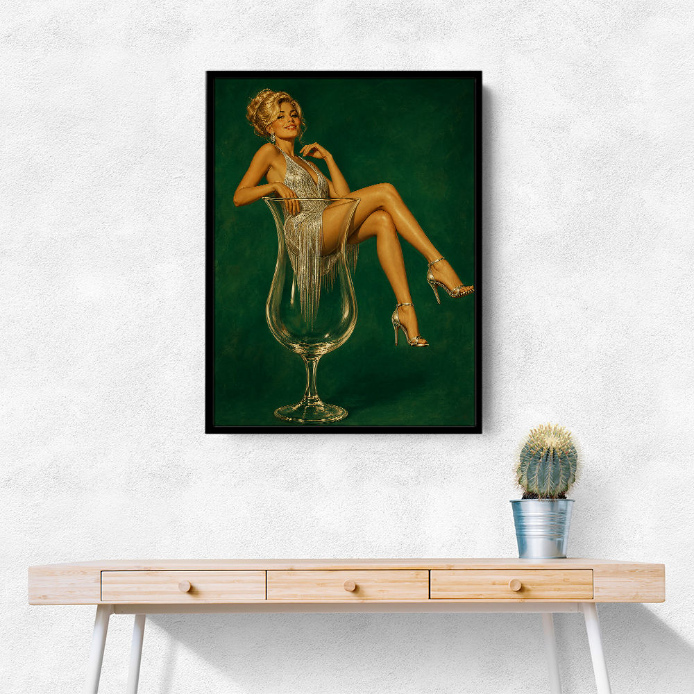 Fizz, Fringe & Fabulous – Vintage Glamour Wall Art