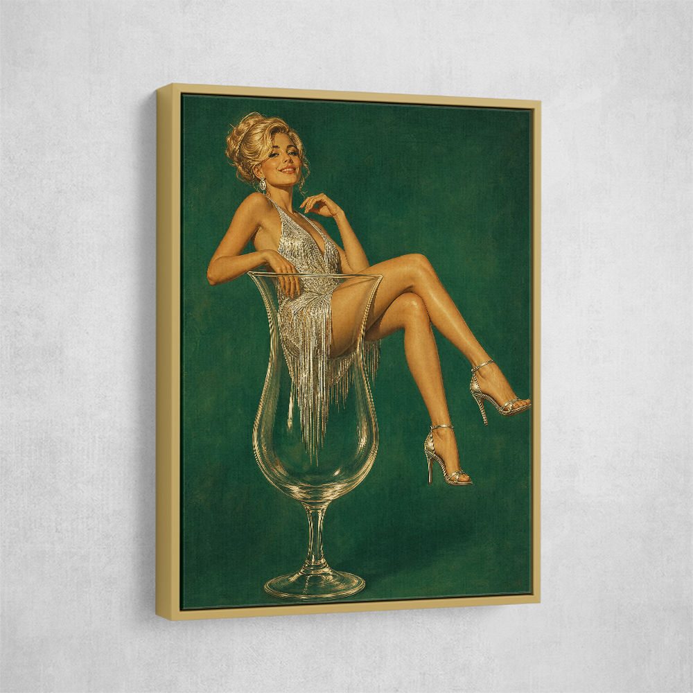 Fizz, Fringe & Fabulous – Vintage Glamour Wall Art