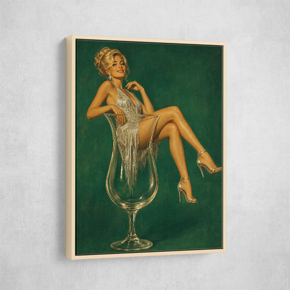 Fizz, Fringe & Fabulous – Vintage Glamour Wall Art
