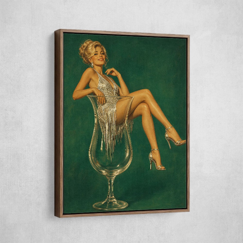 Fizz, Fringe & Fabulous – Vintage Glamour Wall Art