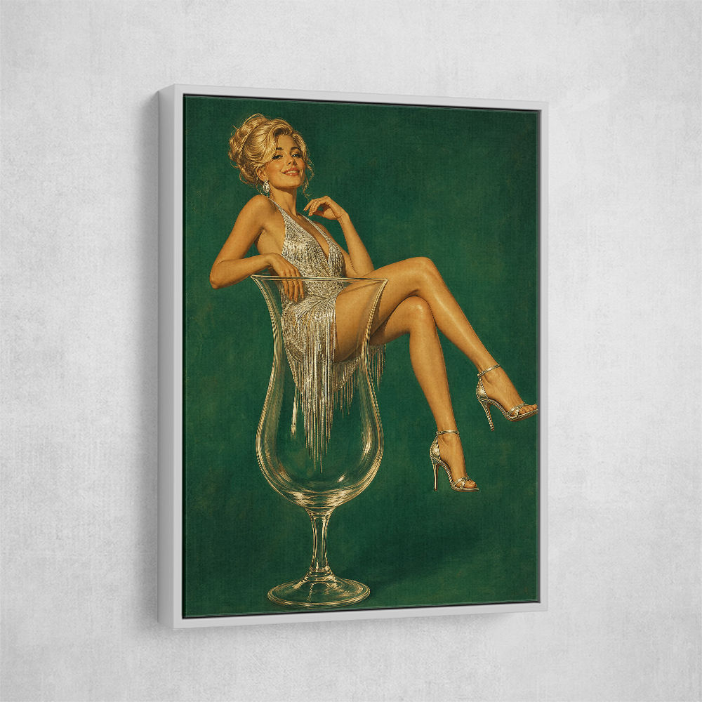 Fizz, Fringe & Fabulous – Vintage Glamour Wall Art
