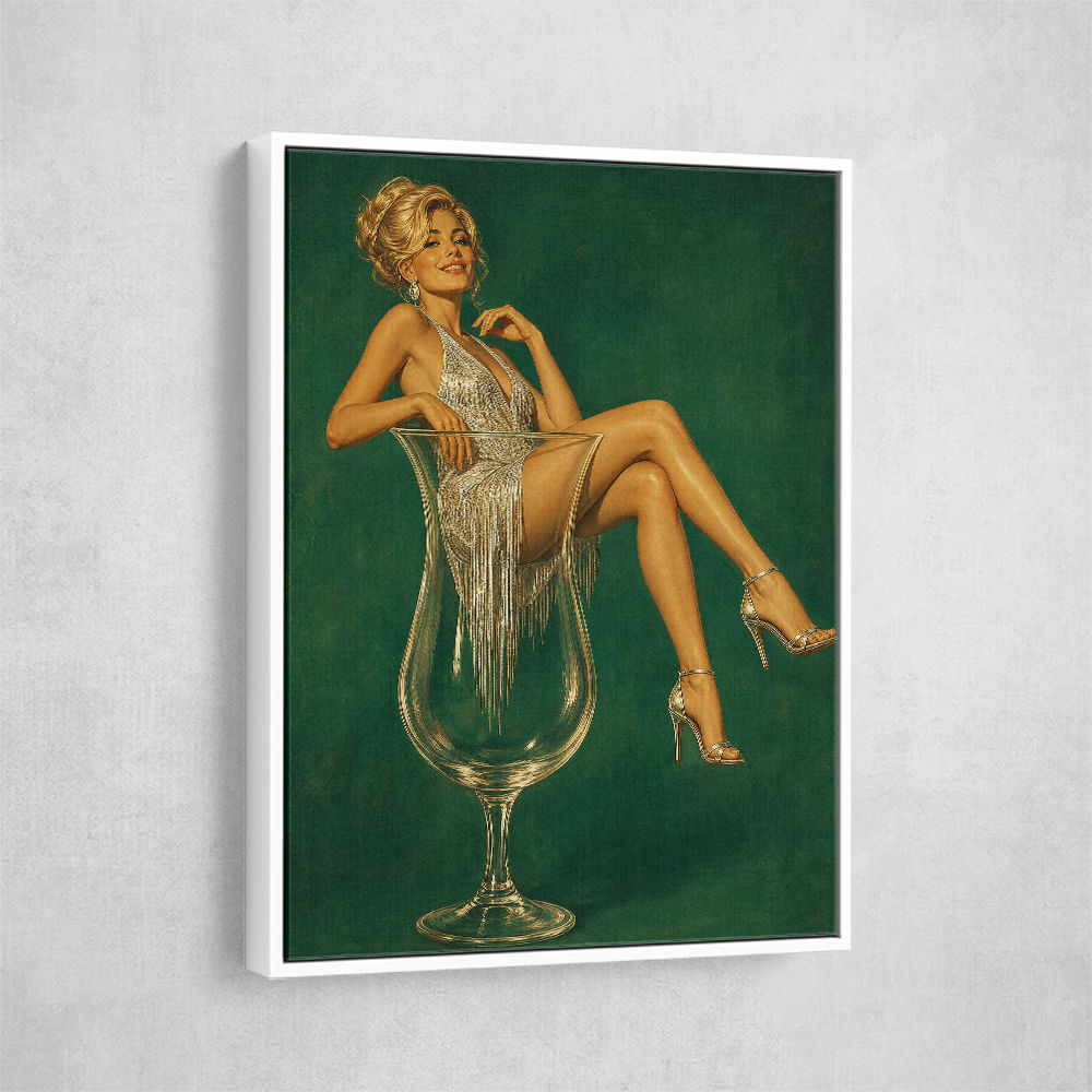 Fizz, Fringe & Fabulous – Vintage Glamour Wall Art
