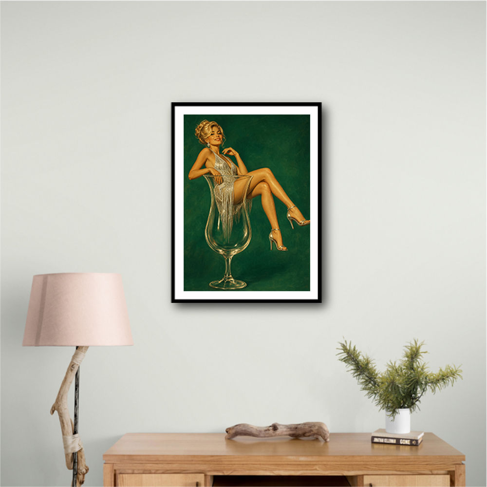 Fizz, Fringe & Fabulous – Vintage Glamour Wall Art