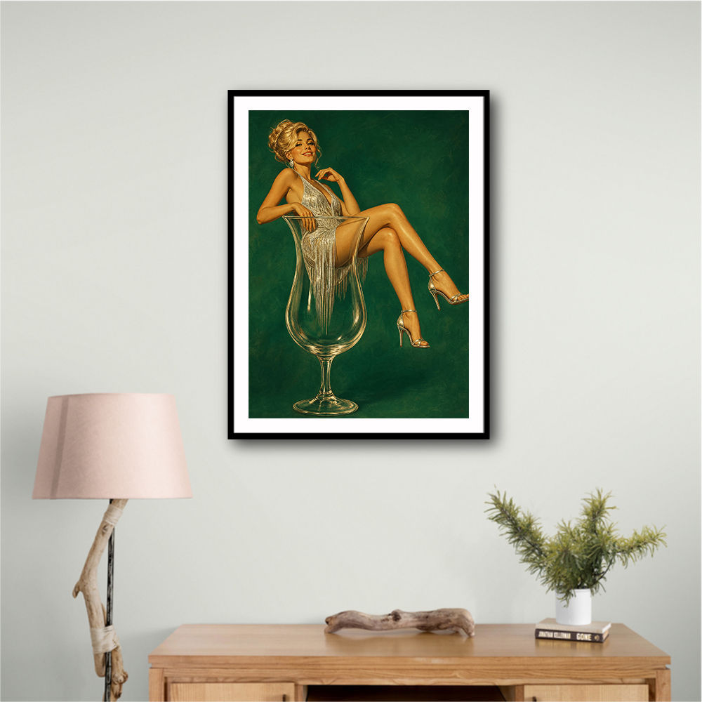 Fizz, Fringe & Fabulous – Vintage Glamour Wall Art