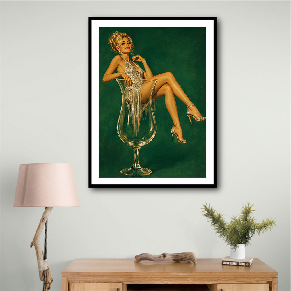 Fizz, Fringe & Fabulous – Vintage Glamour Wall Art