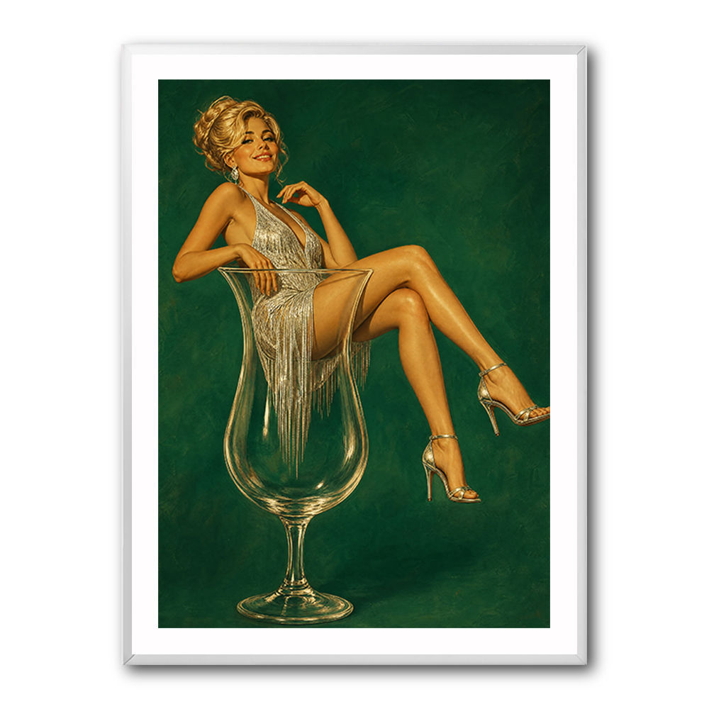 Fizz, Fringe & Fabulous – Vintage Glamour Wall Art