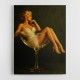 Feathered in Champagne – Vintage Glamour Wall Art