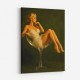 Feathered in Champagne – Vintage Glamour Wall Art