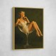 Feathered in Champagne – Vintage Glamour Wall Art