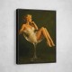 Feathered in Champagne – Vintage Glamour Wall Art