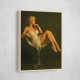 Feathered in Champagne – Vintage Glamour Wall Art
