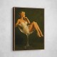 Feathered in Champagne – Vintage Glamour Wall Art