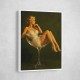 Feathered in Champagne – Vintage Glamour Wall Art