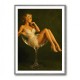 Feathered in Champagne – Vintage Glamour Wall Art