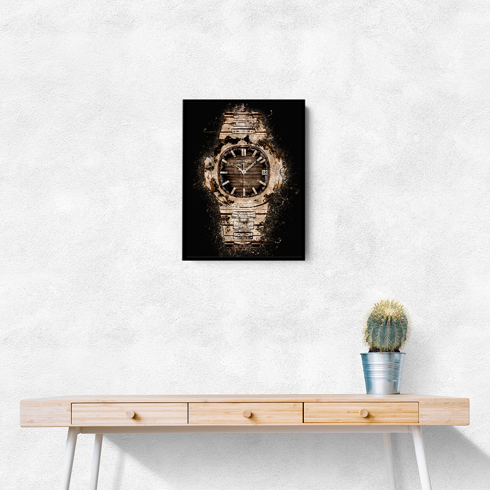 Patek Nautilus Gold Explosion Abstract